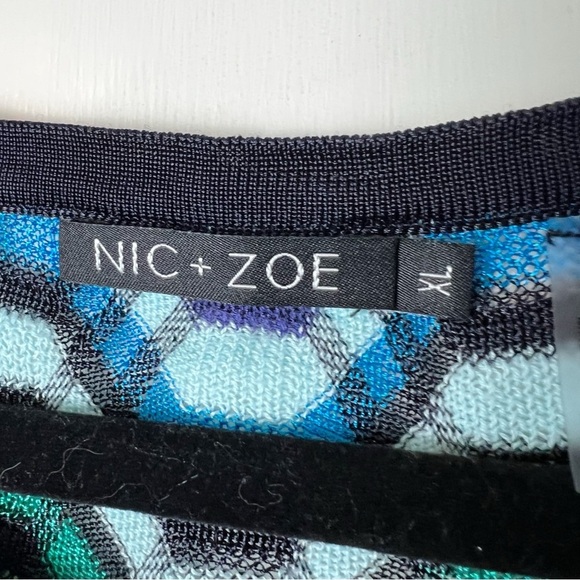 Nic & Zoe - Vintage Inspired Zig Zag Knit Tank‎ Top - Sz. XL - Picture 4 of 7